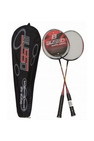 Busso BS-3000 2li Badminton Raketi Kırmızı 