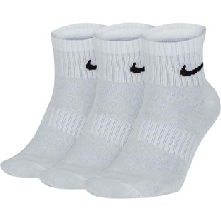 Nike Everyday Lightweight 3lü Beyaz Çorap SX7677-100