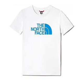 The North Face Y S/S Easy Tee Çocuk Beyaz Kısa Kollu Tişört NF00A3P750U1